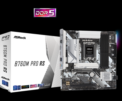 ASRock - B760M Pro RS, mATX DDR5 LGA1700