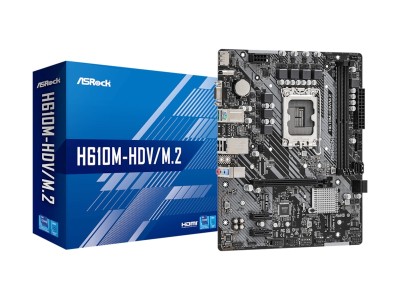 ASRock H610M-HDV/M.2 Moderkort mATX, DDR4 (3200mhz max), PCie 4.0 x16
