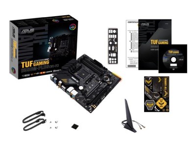Asus TUF GAMING B550M-PLUS (WI-FI), AMD Socket AM4, B550, MicroATX, 4xDDR4, CrossFireX, 2xPCI Express, 2xM.2 + SATA3 RAID, HDMI/DP, 7.1-ljud, USB-C, GigaLAN, WiFi 6, Bluetooth, Aura RGB#3