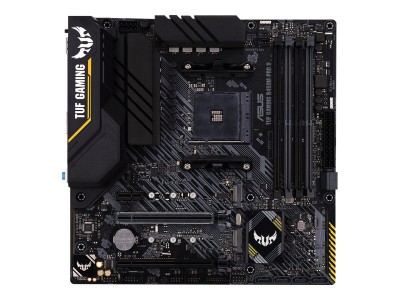 Asus TUF B450M-PRO II GAMING, AMD Socket AM4, B450, MicroATX, 4xDDR4, PCI Express, 2xM.2 + SATA3 RAID, HDMI/DP, 7.1-ljud, USB-C, GigaLAN, Aura RGB