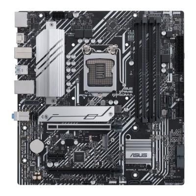 Asus Prime B560M-A, Intel LGA1200, B560, PCI Express, MicroATX, 4xDDR4, 2xM.2 + SATA3, HDMI/DP, USB-C, 7.1 audio, GigaLAN, Aura Sync RGB