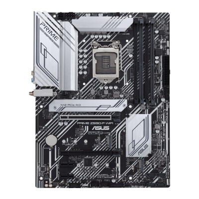 Asus Prime Z590-P WIFI, Intel LGA1200, Z590, 2xPCI Express, ATX, 4xDDR4, 3xM.2 + SATA3 RAID, HDMI/DP, USB-C, 7.1 audio, 2.5Gbe LAN, WiFi 6, Bluetooth, Aura Sync RGB