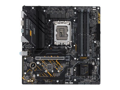 Asus TUF GAMING B660M-E D4, Intel LGA1700, PCI Express, MicroATX, 4xDDR4, 2xM.2 + SATA3 RAID, HDMI/DP, USB-C, 7.1 audio, 2.5Gbe LAN, Aura Sync RGB