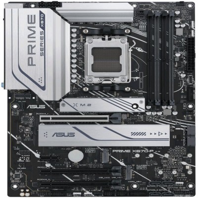 Asus PRIME X670-P-CSM, AMD AM5, ATX, 4xDDR5, 3xPCI Express, 3xM.2 + SATA3 RAID, HDMI/DP, USB-C, 2.5Gbe LAN, Aura Sync RGB