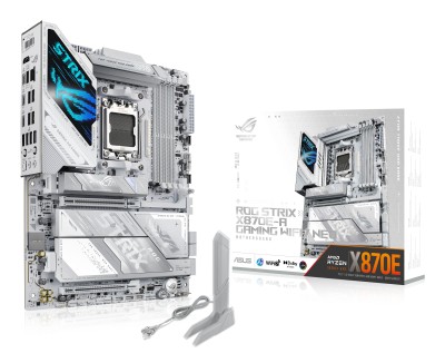 Asus ROG STRIX X870E-A GAMING WIFI7 NEO, AMD AM5, ATX, 4xDDR5, PCI Express, 4xM.2 + SATA3 RAID, HDMI/USB4, USB-C, 5Gbe LAN, WiFi 7, Bluetooth 5.4, Aura Sync RGB