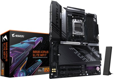 Gigabyte B850 AORUS ELITE WIFI7, AMD AM5, ATX, 3xPCI Express, 4xDDR5, 3xM.2 + SATA3 RAID, DP, USB-C, 2.5GbE LAN, WiFi 7, Bluetooth 5.4, RGB Fusion#1