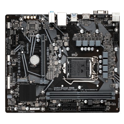 Gigabyte H510M H, Intel LGA1200, H510, PCI Express, MicroATX, 2xDDR4, M.2 + SATA3, VGA/HDMI, USB 3.2, 7.1 audio, GigaLAN