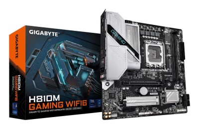 Gigabyte H810M GAMING WIFI6, Intel LGA1851, MicroATX, 2xDDR5, PCI Express, M.2 + SATA3, HDMI/DP, 2.5GbE LAN, WiFi 6, Bluetooth 5.3, RGB Fusion