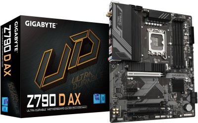 Gigabyte Z790 D AX, Intel LGA1700, ATX, 3xPCI Express, 4xDDR5, 3xM.2 + SATA3 RAID, HDMI/DP, USB-C, 2.5GbE LAN, WiFi 6E, Bluetooth 5.3, RGB Fusion