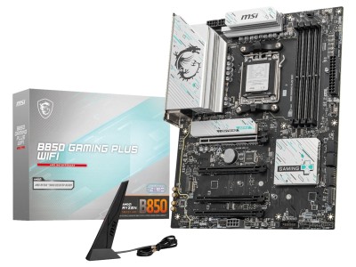 MSI B850 GAMING PLUS WIFI, AMD AM5, ATX, 4xPCI Express, 4xDDR5, 3xM.2 + SATA3 RAID, DP, USB-C, 5GbE LAN, WiFi 7, Bluetooth 5.4#1