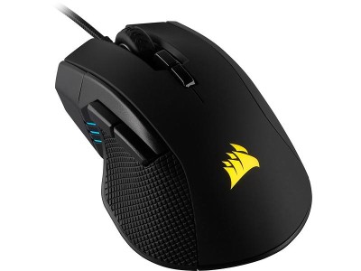 Corsair Gaming Ironclaw RGB, 18000 dpi, 7 programmerbara knappar, RGB LED, USB - Svart