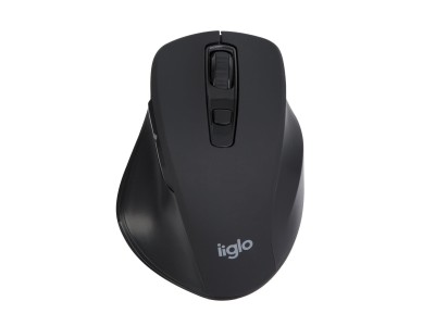 iiglo M610 Trådlöst Ergo Mus Svart usb mottagare, 6 knappar, S/M storlek, 1600 dpi, ergonomisk laser mus#2