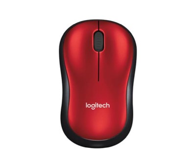 Logitech M185, 1000 dpi - Röd