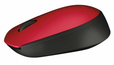 Logitech M171, 1000 dpi - Röd
