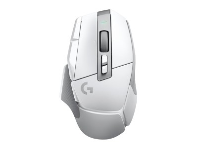 Logitech G502 X Lightspeed Wireless, 25600 dpi, 13 programmerbara knappar, HERO-sensor, RGB - Vit