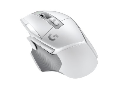 Logitech G502 X Lightspeed Wireless, 25600 dpi, 13 programmerbara knappar, HERO-sensor, RGB - Vit#2