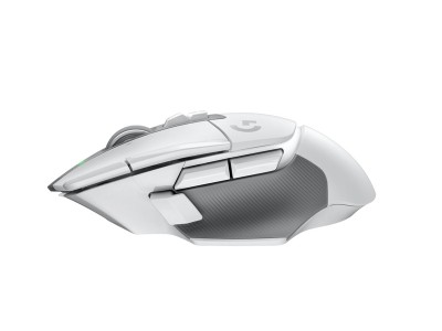 Logitech G502 X Lightspeed Wireless, 25600 dpi, 13 programmerbara knappar, HERO-sensor, RGB - Vit#4