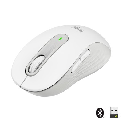Logitech Signature M650 Large, 2000 dpi, RF/Bluetooth - Off White#6