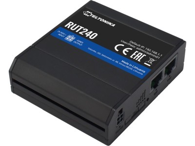 Trådlös 3G/4G-router Teltonika RUT240, WiFi 4, 2 LTE antenner, SIM-slot#1