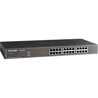 TP-Link TL-SF1024 24-port, 100 Mbit, rackmonterbar