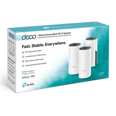 TP-Link Deco M4 (3-pack) AC1200 Whole-Home Mesh Wi-Fi System v2