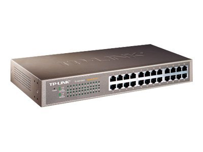 TP-Link TL-SG1024D, 24-port Gigabit, desktop/rackmonterbar 13", metallhölje