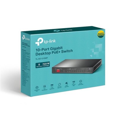 TP-Link 10-Port Gigabit Desktop Switch with 8-Port PoE+#2
