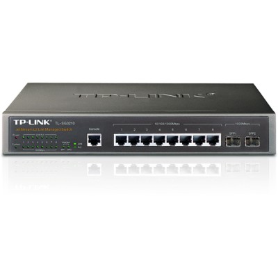 TP-Link TL-SG3210, 8-port Gigabit + 2xSFP, metallhölje, övervakningsbar Layer 2 lite