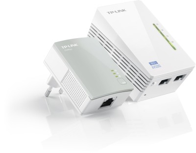 TP-Link TL-WPA4220KIT PowerLine Homeplug AV500 Wireless N Starter Kit för LAN + WLAN, 500Mbps, WiFi 4