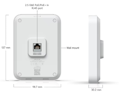 Ubiquiti Networks UniFi 7 In-Wall, WiFi 7, 2.5GbE LAN#3