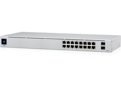 Ubiquiti Networks UniFi USW-16-POE, 16-port Gigabit med 8xPoE+, 2 SFP, 42W