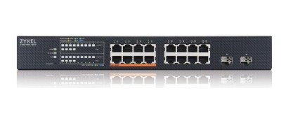 ZyXEL XMG1915-18EP, 16-port 2.5Gbe varav 8-port PoE++180W + 2x10GbE SFP+, NebulaFlex