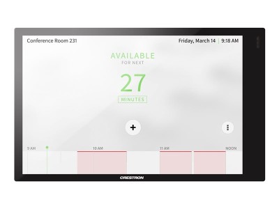 CRESTRON Crestron Room Scheduling Touch Screen TSS-770-B-S - Rumsbokare - trådlös, kabelansluten - Bluetooth, 802.11a/b/g/n/ac - 2.4 Ghz, 5 GHz - 10/100 Ethernet - smooth black (TSS-770-B-S)