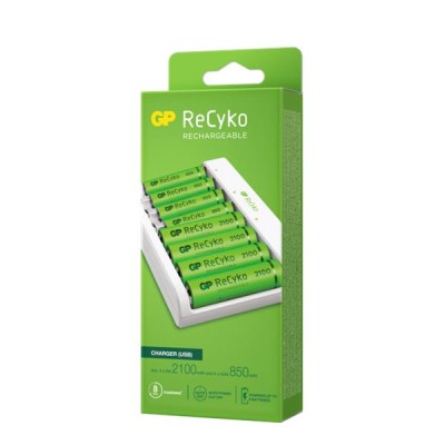 GP ReCyko Battery Charger, E811 (USB), incl. 4 x AA 2100 mAh + 4 x AAA 850 mAh Batteries#4