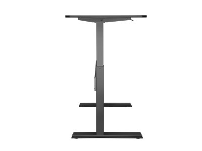 iiglo Zeta höj/sänk skrivbord Ergonomisk höj/sänk bord, 145x67,5cm, välvd front, höjdjustering 74-115cm, med l#2