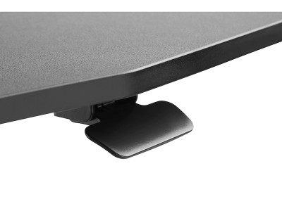 iiglo Zeta höj/sänk skrivbord Ergonomisk höj/sänk bord, 145x67,5cm, välvd front, höjdjustering 74-115cm, med l#3