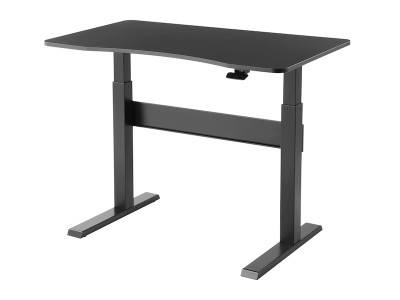 iiglo Zeta höj/sänk skrivbord Ergonomisk höj/sänk bord, 145x67,5cm, välvd front, höjdjustering 74-115cm, med l#4