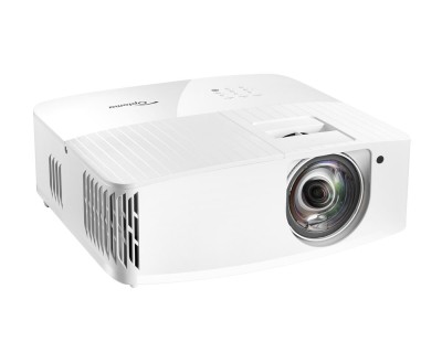 Optoma UHD35STx, 4K/UHD 3840x2160, 3600 ANSI Lumen, 2xHDMI, 24-28dB, Short-throw, högtalare#1