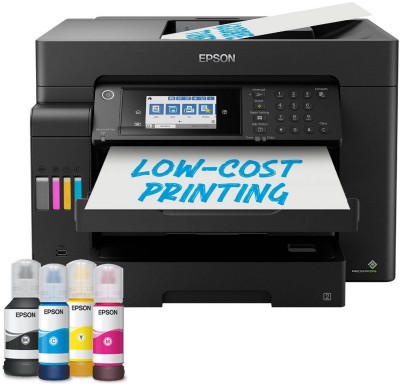 Epson EcoTank ET-16655, A3 skrivare + scanner + kopiator + fax, 25/25 ppm ISO, 1200x2400 dpi scanner, display, ADF, AirPrint, USB/LAN/WiFi#1