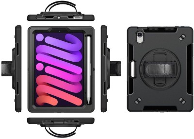 eSTUFF Ohio Full Body Defender till iPad mini 8.3" (6th/7th Gen), med rem för handled + axel, pennhållare - Svart