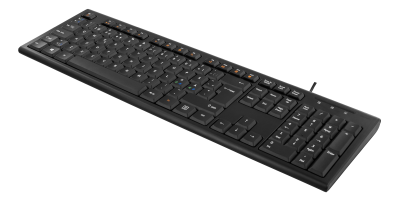 DELTACO Tangentbord, nordisk layout, USB, 1,1m kabel, svart