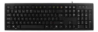 DELTACO Tangentbord, nordisk layout, USB, 1,1m kabel, svart#2
