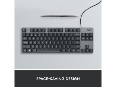 Logitech K835 TKL, mekaniskt, bakbelyst, nordiskt - Grafit#4