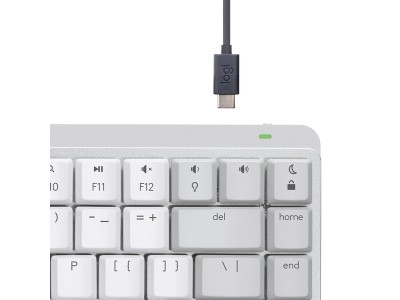 Logitech MX Mechanical Mini för Mac, TKL 80%, mekaniskt, nordiskt, bakbelyst, Bluetooth - Grå/Vit#4