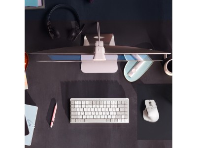 Logitech MX Mechanical Mini för Mac, TKL 80%, mekaniskt, nordiskt, bakbelyst, Bluetooth - Grå/Vit#5