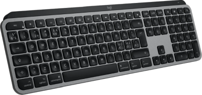 Logitech MX Keys S för Mac, Bluetooth, automatisk bakgrundsbelysning, Mac/iOS, Nordisk layout - Rymdgrå