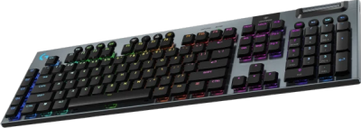 Logitech G915 X Lightspeed, RGB Tactile, nordiskt, Bluetooth/Lightspeed/USB-C sladd - Svart