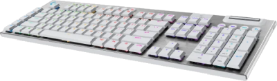 Logitech G915 X Lightspeed, RGB Tactile, nordiskt, Bluetooth/Lightspeed/USB-C sladd - Vit