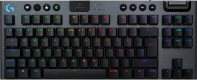 Logitech G915 X Lightspeed TKL, RGB Tactile, nordiskt, Bluetooth/Lightspeed/USB-C sladd - Svart