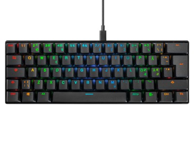 Svive Triton Mini RGB gamingtangentbord svart USB-C, nordisk-layout, Kailh Red Switches, PBT, RGB, mekanisk#2